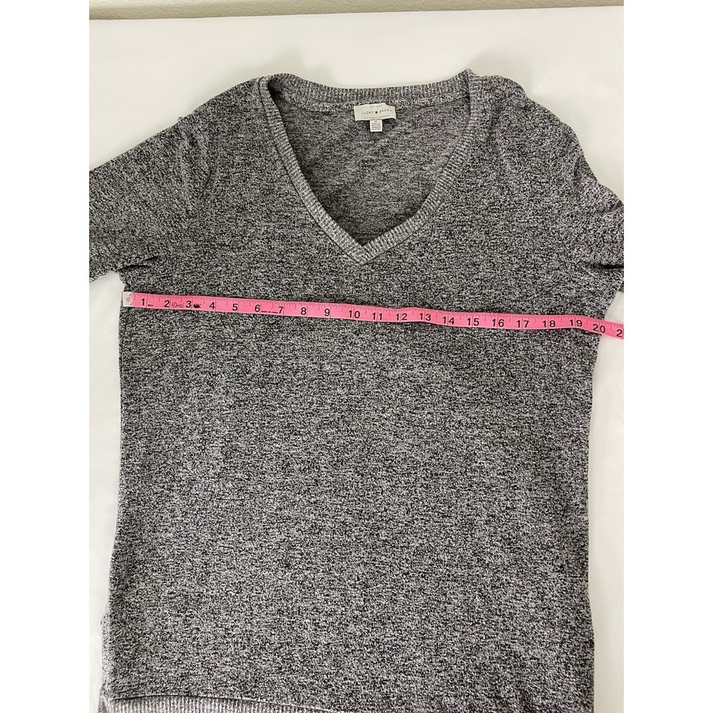 Lucky Brand Top Womens Medium M Gray Stretch Pullover - Picture 5 of 7